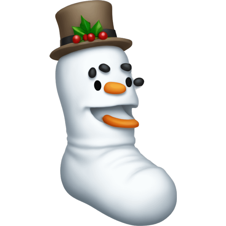 snowman foot emoji