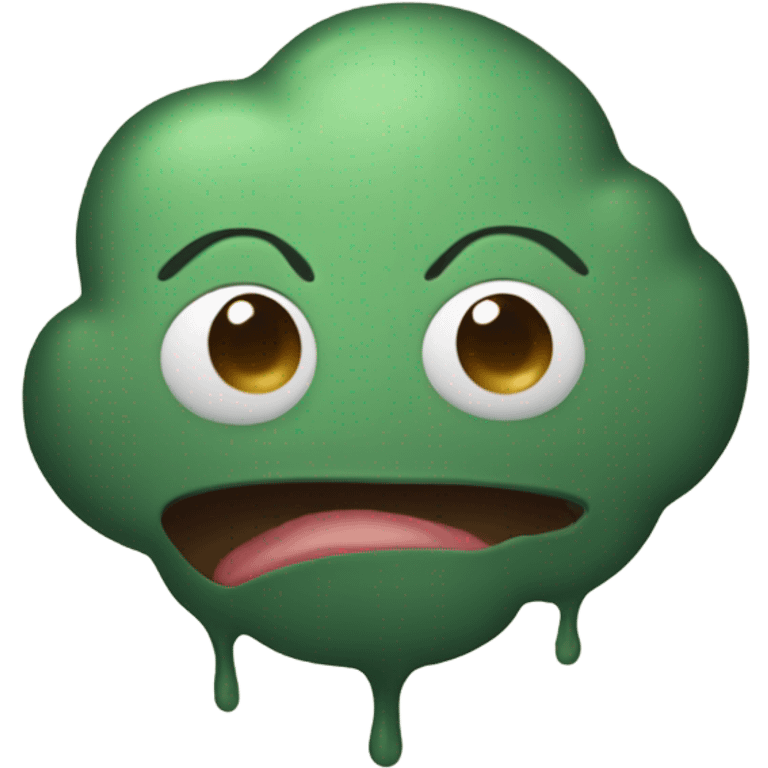 A booger emoji