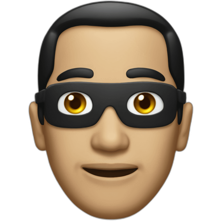 joko widodo with burglar mask emoji