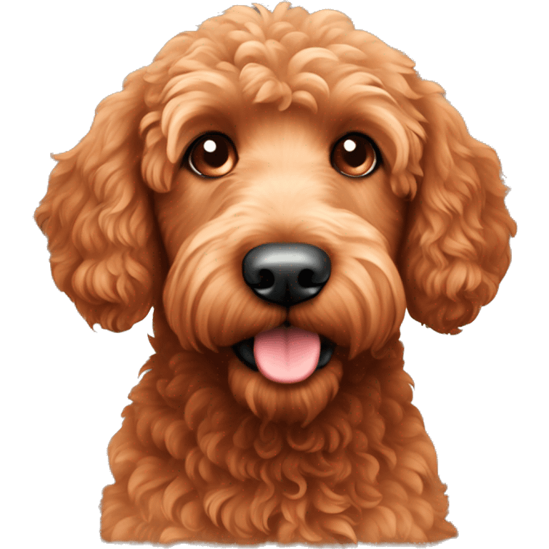 Red labradoodle emoji