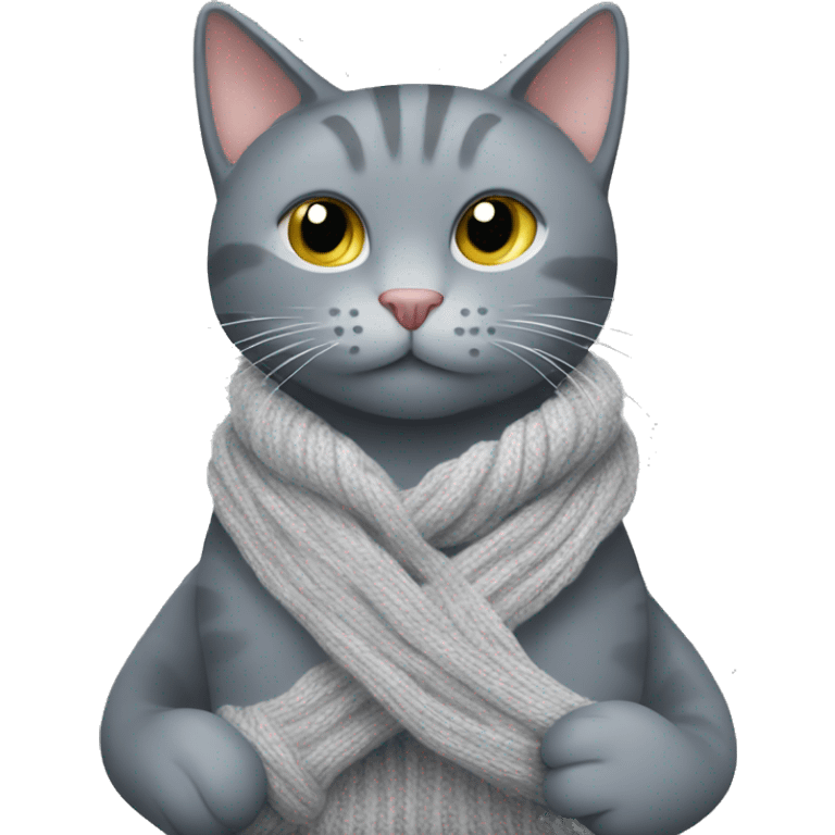 Grey cat knits emoji