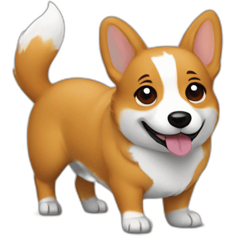 superhero corgi emoji