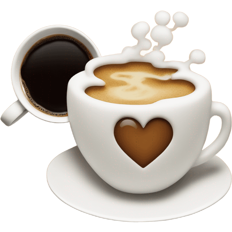 valentine`s day cup of coffee emoji