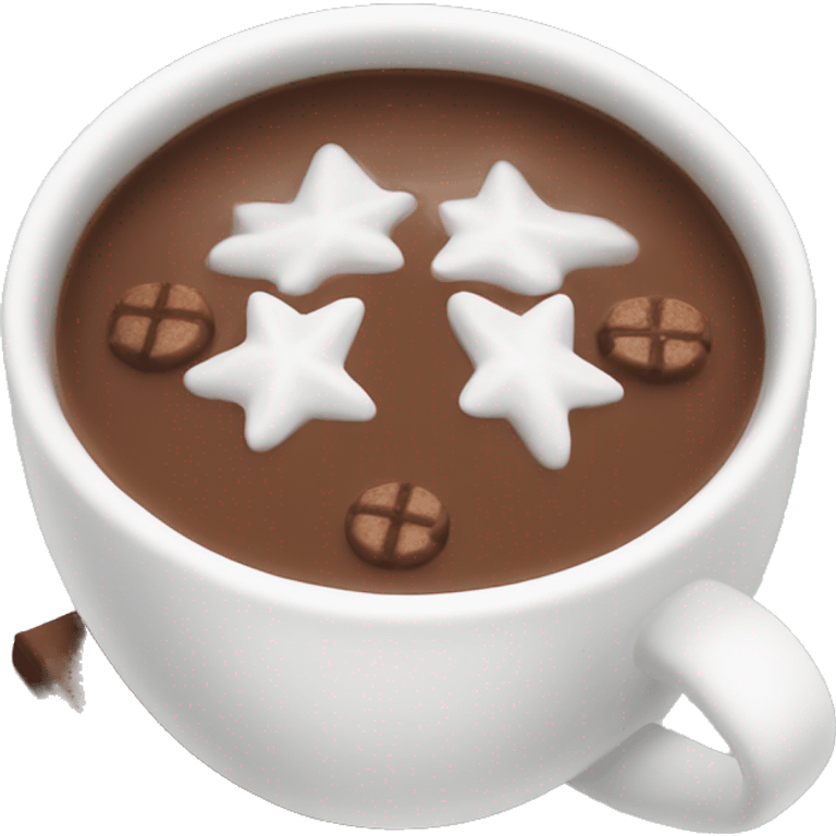 Christmas hot chocolate emoji