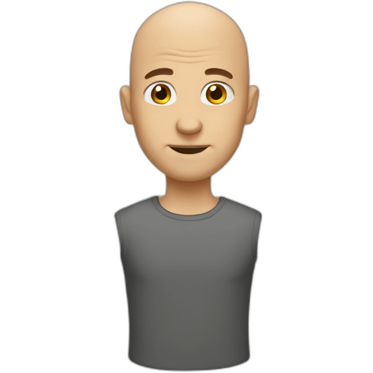 tall bald guy emoji