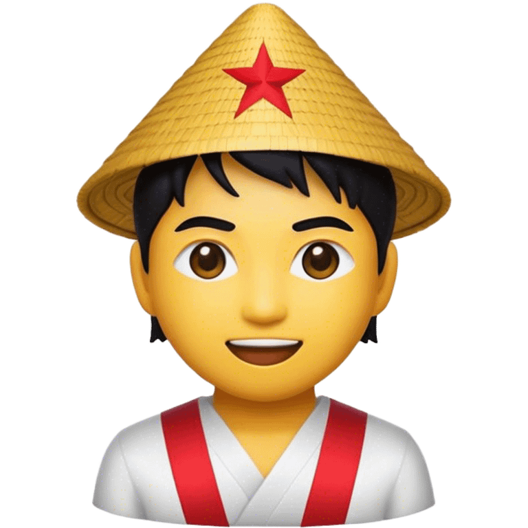 Cinematic Realistic V-pop Music Pop Culture Emoji, showcasing a modern, energetic representation of Vietnamese pop culture rendered with vivid textures and dynamic, colorful lighting. emoji