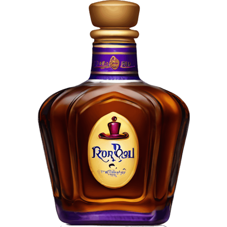 Crown royal whiskey bottle emoji