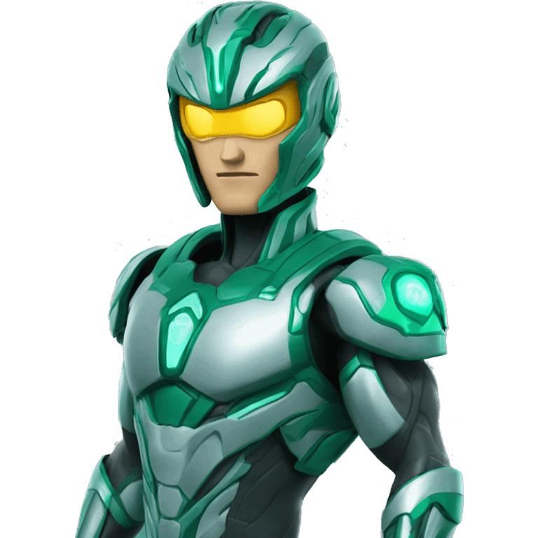 Steel from Max Steel verde emoji