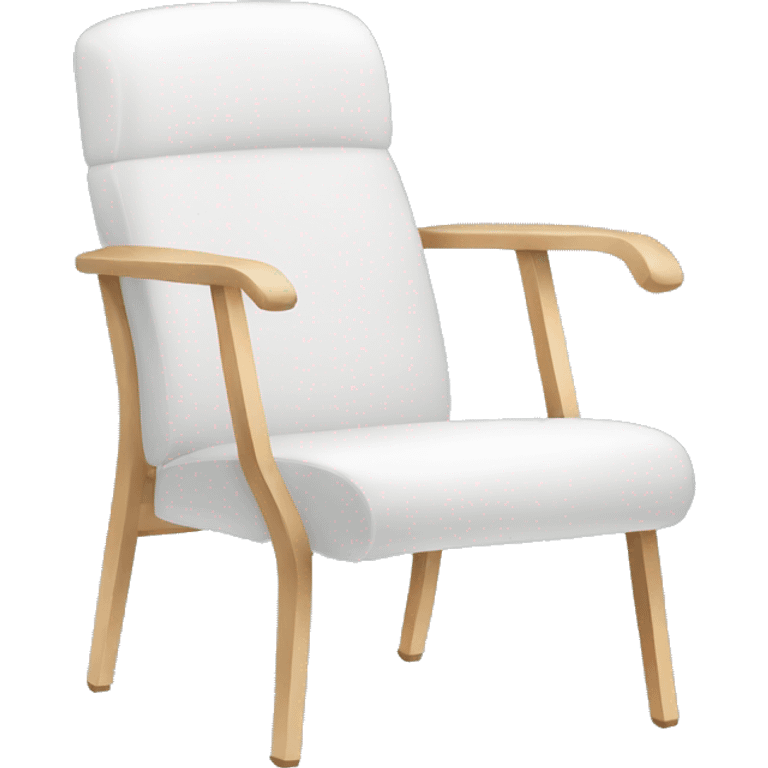 White modern chair emoji