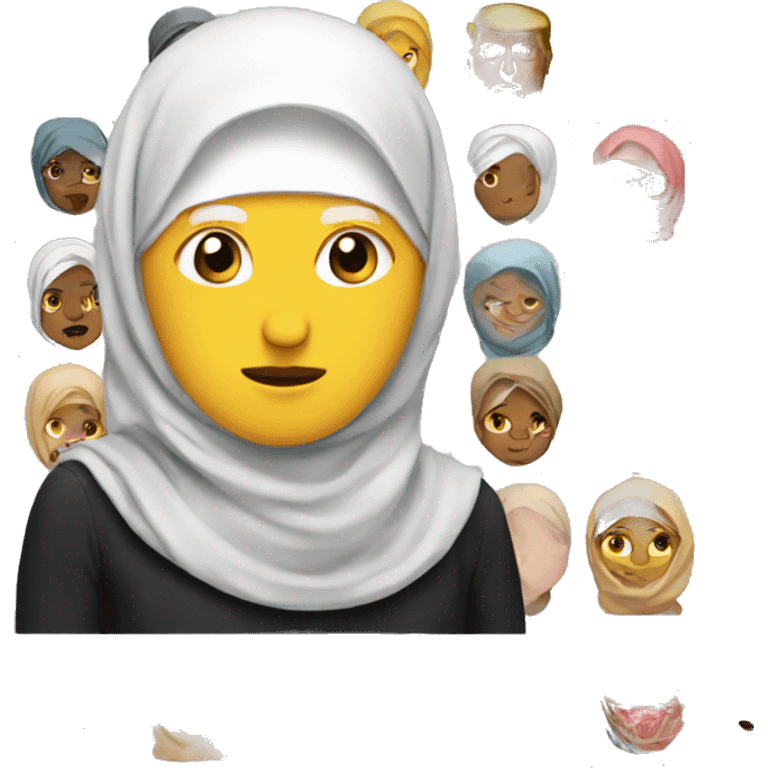 Trump wearing hijab emoji