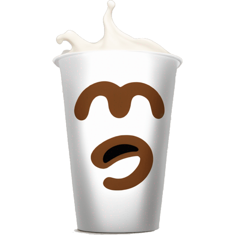 Create an emoji that represents the Oatlys milk cartoon that is brown. The company name is Oatly emoji