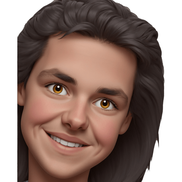 smiling girl portrait looking at viewer emoji