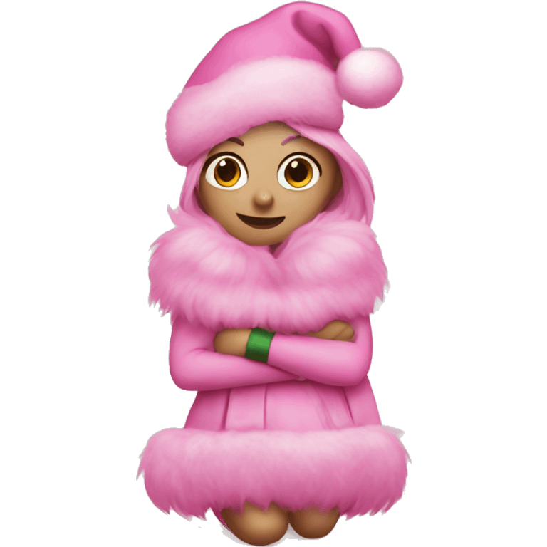 pink christmas  emoji