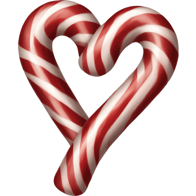 candy cane heart  emoji