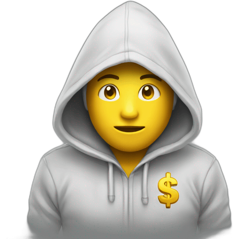 Money with hoodie emoji