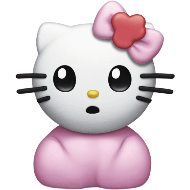 Sad hello kitty emoji