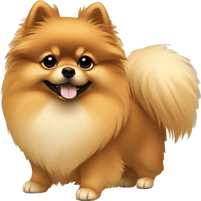 Pomeranian silhouette emoji