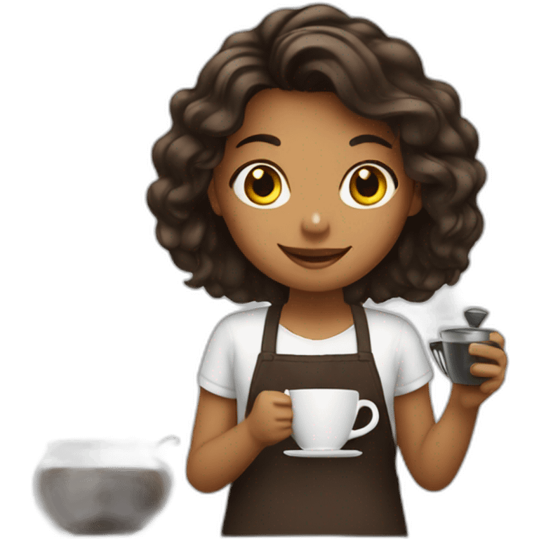 girl making coffee emoji