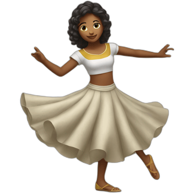 colombian girl dancing emoji