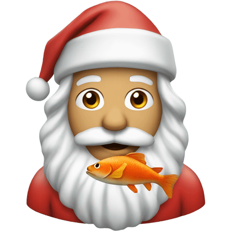 Santa with fish  emoji