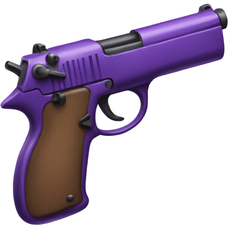 purple gun emoji