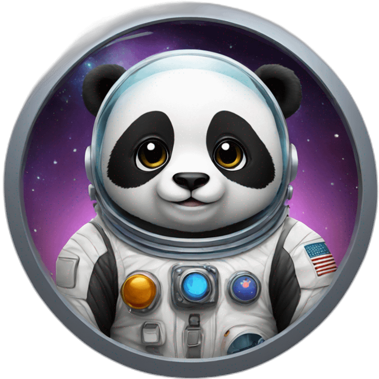 panda dressed as an astronaut emoji