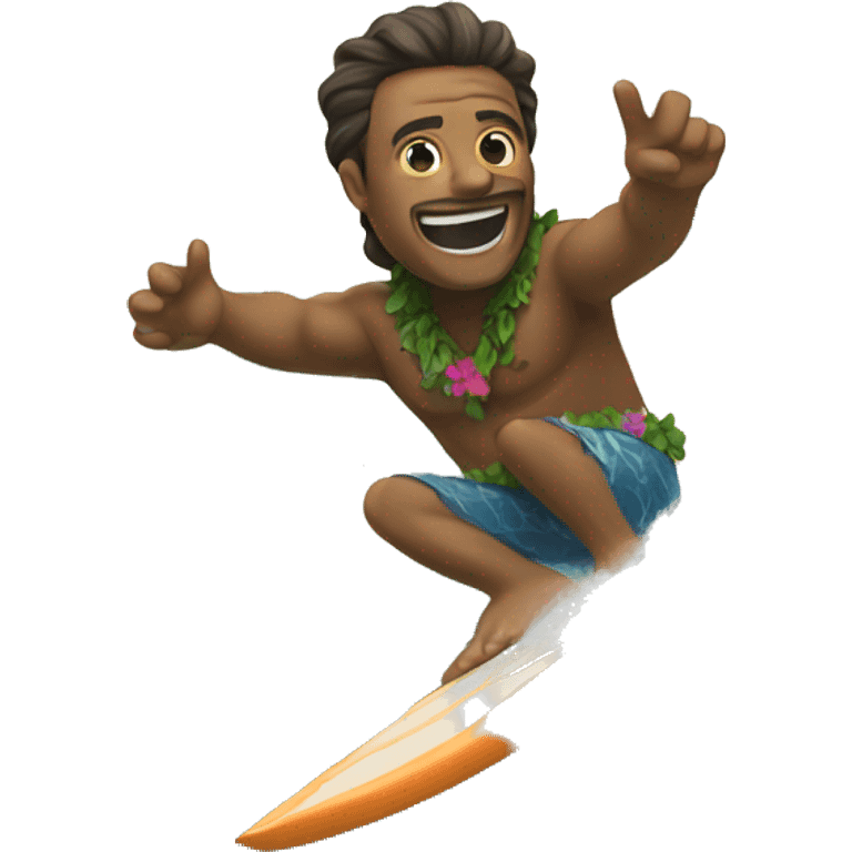 Maui on a wave emoji