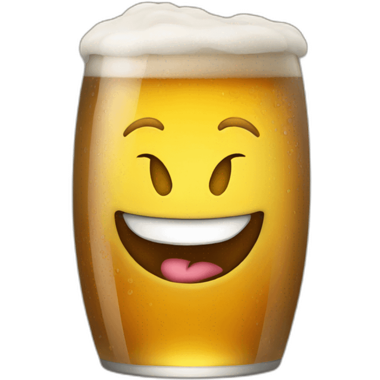 beer smiling emoji