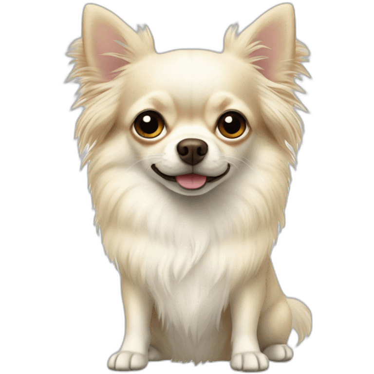 white-longhair-chihuahua-mixed-with-weimanarer emoji