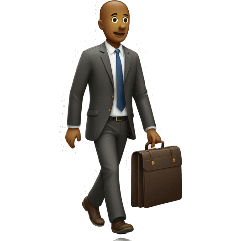 walking man with briefcase  emoji