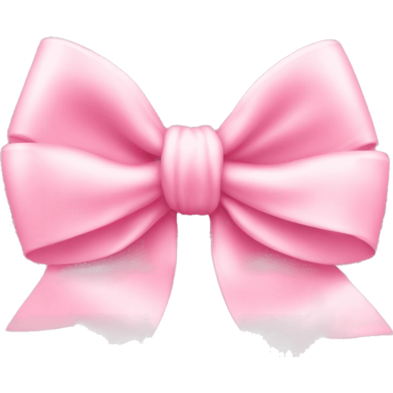 light pink bow on light pink bow emoji