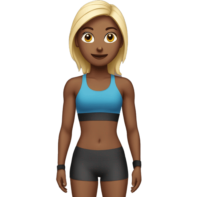 fit gym girl emoji