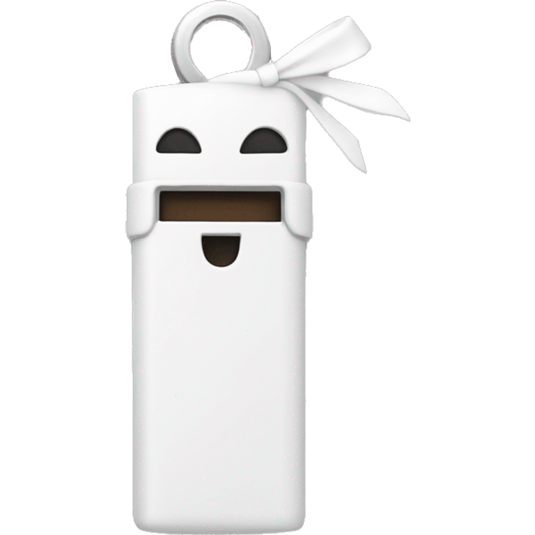 pendrive with white bow emoji