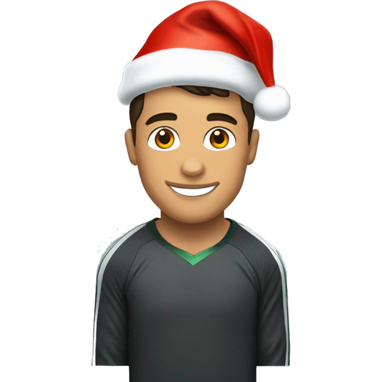 cristiano ronaldo with santa hat emoji