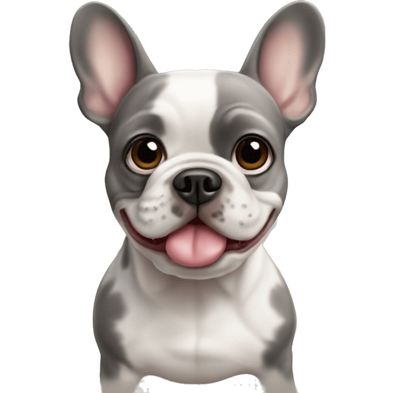 Merle french bulldog emoji