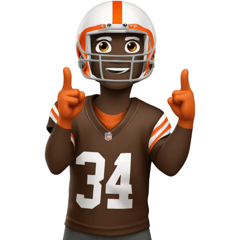 Cleveland browns fan  emoji