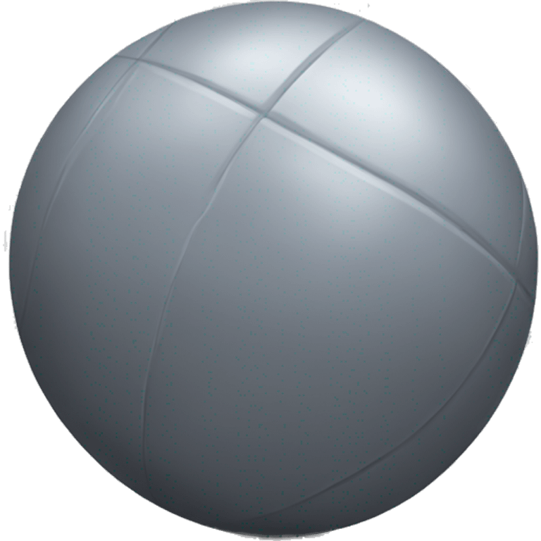 Grey fitness ball emoji