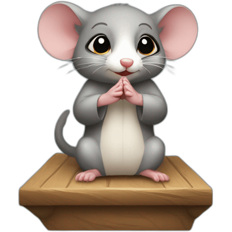 small possum praying at alter emoji