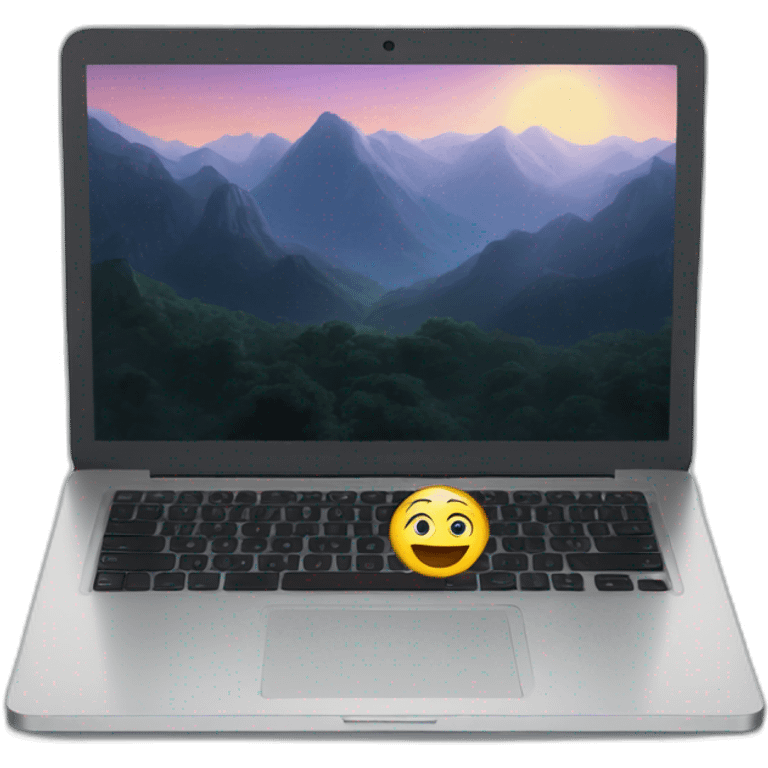 Movie on a laptop emoji