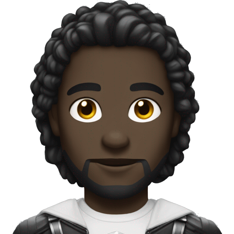 black panher marvel with white eyes emoji