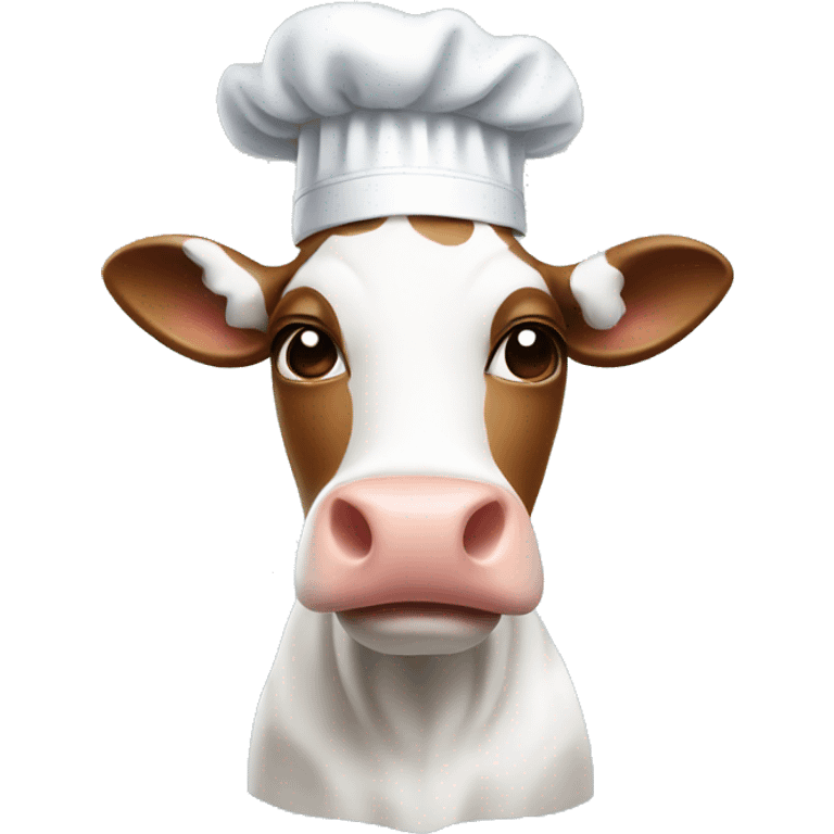 Cow with chef hat emoji