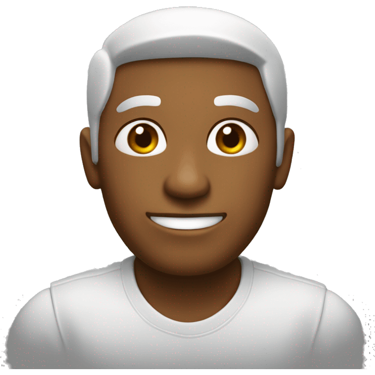 Um emoji com uma panela na cabeça emoji