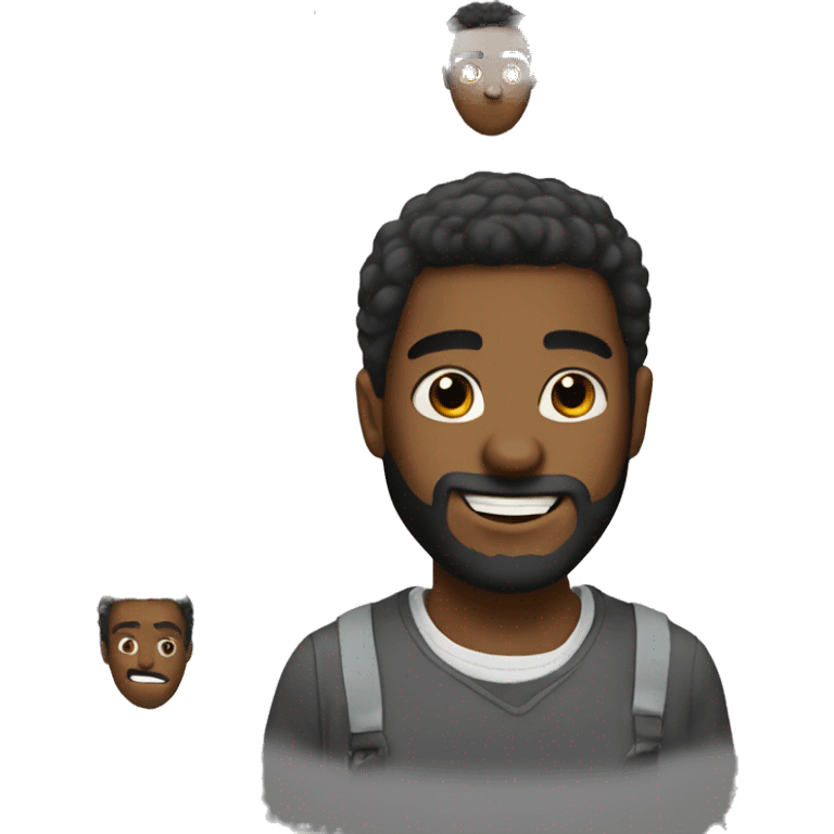 Black guy with beard good job hommie emoji