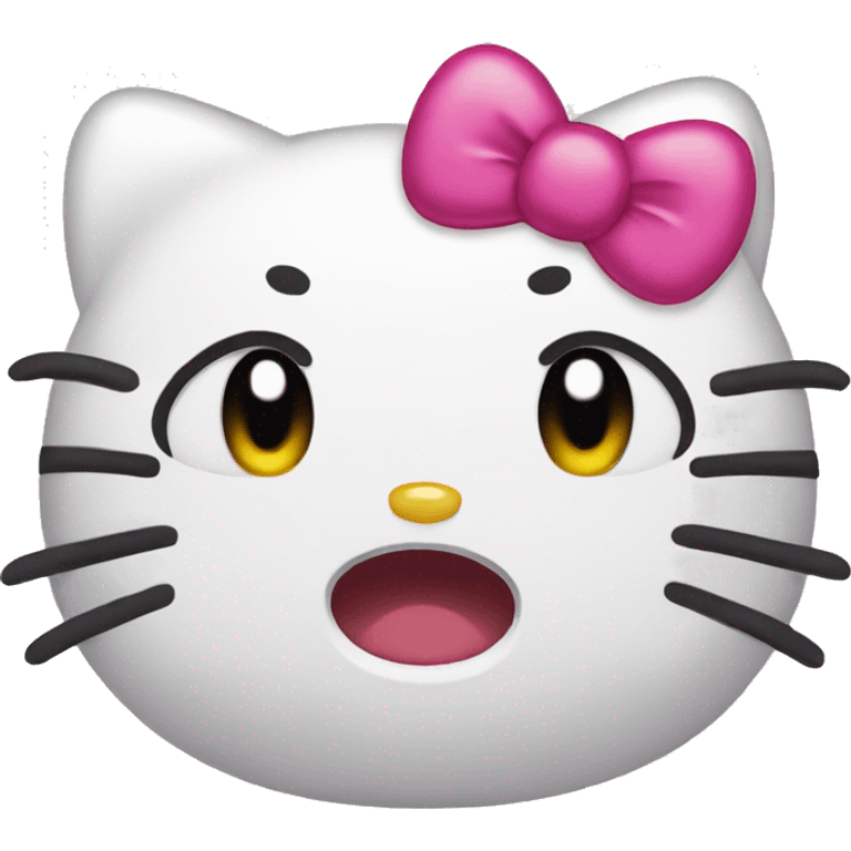 Hello kitty cry emoji