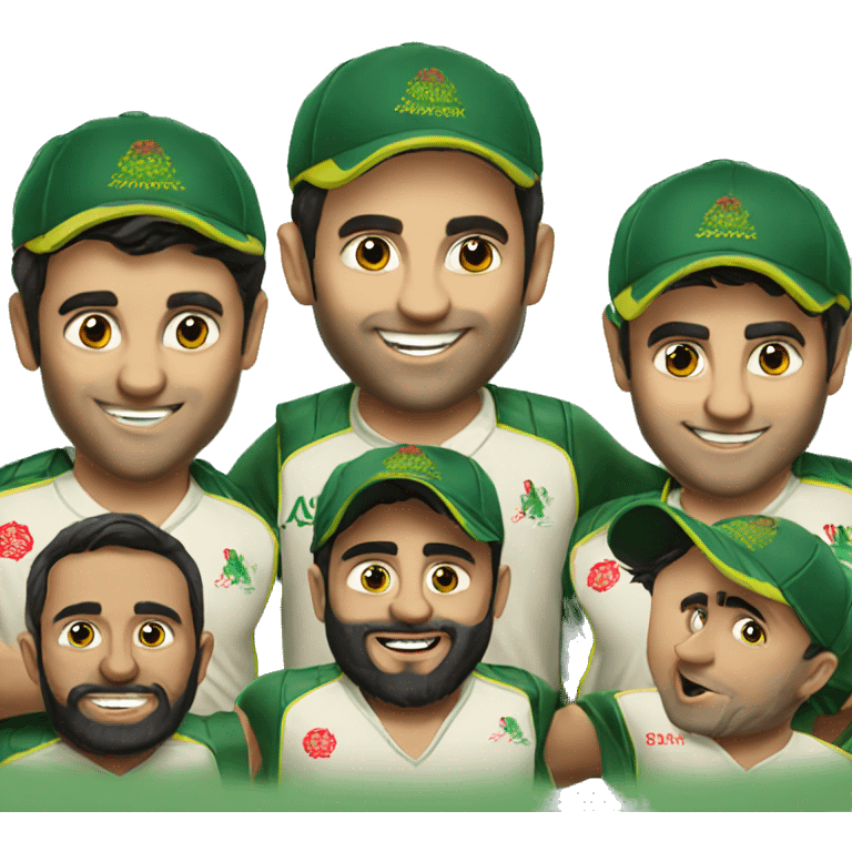 Afghan cricket team winning Australian  emoji