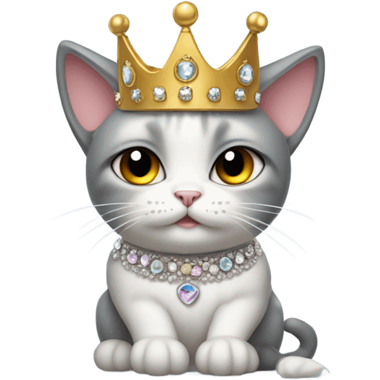 sobbing cat princess emoji