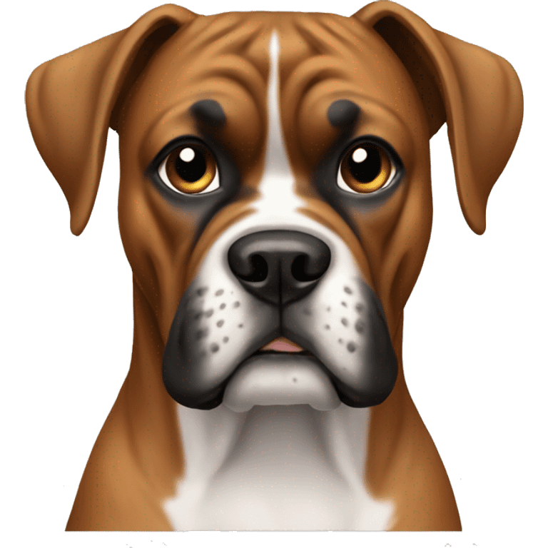 A boxer dog breed emoji