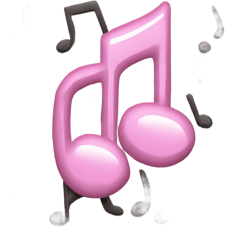 2 pale pink music notes emoji