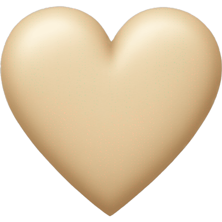 beige heart  emoji