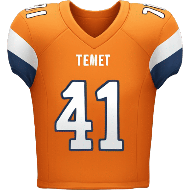 back of an orange football jersey with the number 11  emoji